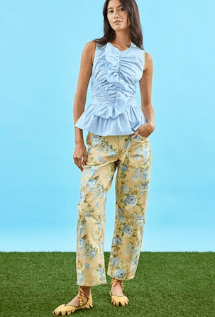 Hunter Bell Doering Top in Sky Blue