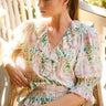 Hunter Bell Imogen Blouse in Pink Trellis