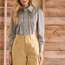 Hunter Bell James Shirt in Navy Bird Block