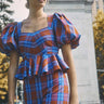 Hunter Bell Kaia Top in Stretch Plaid - Estilo Boutique