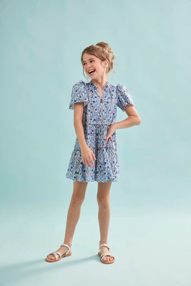 Hunter Bell Kids Merritt Dress in Bermuda Blooms