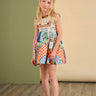 Hunter Bell Kids Piper Dress in Sundance Tile