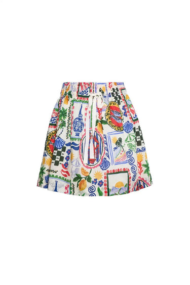 Hunter Bell Kids Rosie Skirt in Coastal Conversation