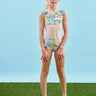 Hunter Bell Kids Two Piece Swim Set in Morning Glory