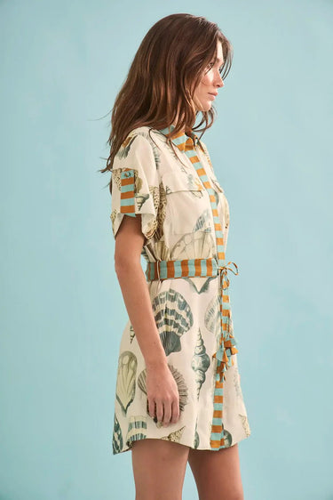 Hunter Bell Nicole Dress in Shell Print
