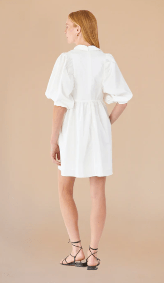 Hunter Bell Noah Dress in White - Estilo Boutique