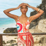 Hunter Bell Paloma Wrap Skirt in Lost at Sea