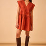 Hunter Bell Parker Dress in Burnished Copper