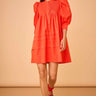 Hunter Bell Sidney Dress in Red Orange - Estilo Boutique