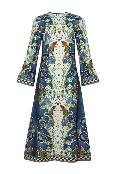 Hunter Bell Townes Dress in Birds of a Feather Navy