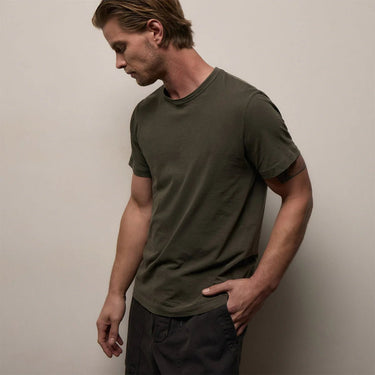 James Perse Short Sleeve Crew Neck in Platoon Pigment