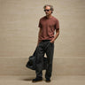 James Perse Short Sleeve Crew Neck in Red Clay Pigment