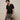 James Perse Slub Jersey Short Sleeve Henley in Black