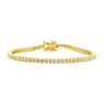 Jen Hansen 2MM Tennis Bracelet 6.5" in Gold