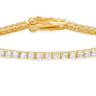 Jen Hansen 3MM CZ Tennis Bracelet 7" in Gold - Estilo Boutique