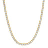 Jen Hansen 3MM Tennis Necklace 20" in Gold