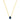 Jen Hansen Blue Solitaire Oval Necklace - Estilo Boutique