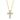 Jen Hansen Cross CZ Necklace in Gold