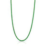 Jen Hansen CZ Tennis 16" Necklace in Green - Estilo Boutique