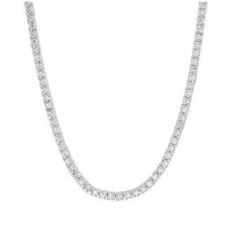Jen Hansen Pave 3mm Tennis Necklace - Estilo Boutique