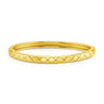 Jen Hansen Quilted Hinge Bracelet in Gold