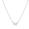 Jen Hansen Tiny Butterfly Necklace in Silver - Estilo Boutique