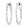 Jen Hansen XS Oval Hoops in Silver - Estilo Boutique