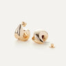 Jenny Bird Art Puff Earrings in Gold - Estilo Boutique