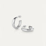 Jenny Bird Staple Medium Hoop in Rhodium - Estilo Boutique