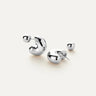 Jenny Bird Tome Hoops Medium in Silver