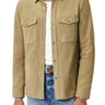 John Varavots Jonah Shirt Jacket in Dark Tan
