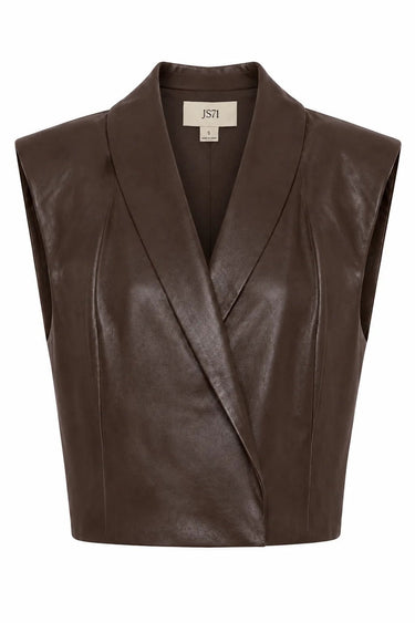 JS71 Addison Vest in Mocha