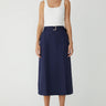 JS71 Jamis Dress in Navy and White