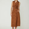 JS71 Mae Dress in Cognac