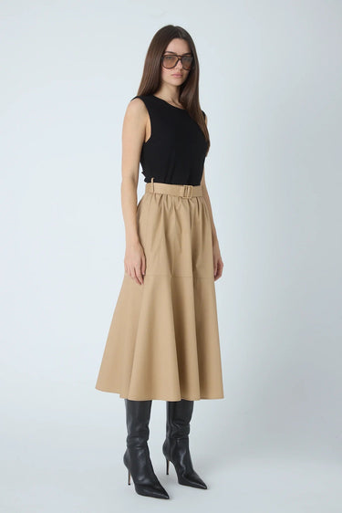 JS71 Wyatt Dress in Black Khaki