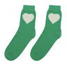 Jumper 1 2 3 4 Cashmere Heart Socks in Bright Green and Cream - Estilo Boutique