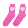 Jumper 1 2 3 4 Cashmere Heart Socks in Hot Pink and Cream - Estilo Boutique