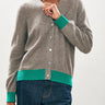 Jumper 1 2 3 4 Contrast Cardigan - Estilo Boutique