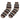 Jumper1234 Cashmere Gradient Stripe Socks in Organic Light Brown