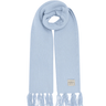 Jumper1234 Rib Tassle Scarf in Pale Blue