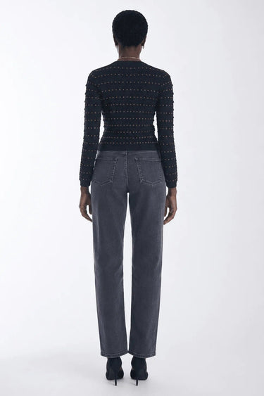 Karina Grimaldi Anna Studded Cardigan in Black
