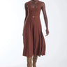 Karina Grimaldi Ariene Knit Dress in Cooper Cedar