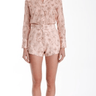Karina Grimaldi Coral Print Short in Peach Floral