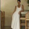 Karina Grimaldi Daisy Knit Maxi Dress in White