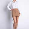 Karina Grimaldi Ellie Mini Dress in Camel - Estilo Boutique