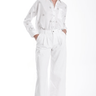 Karina Grimaldi Gisela Rhinestone Blouse in White