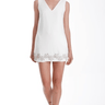 Karina Grimaldi Kairos Embroidered Mini Dress in White