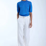 Karina Grimaldi Lily Knit Metallic Top in Cobalt