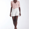 Karina Grimaldi Maisson Knit Top in Peach