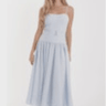 Karina Grimaldi Mavi Dress in Blue Sear Sucker